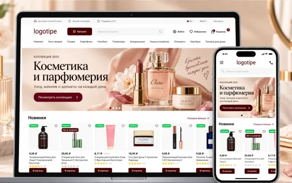 Готовый интернет-магазин косметики и парфюмерии на PrestaShop | Ewonta