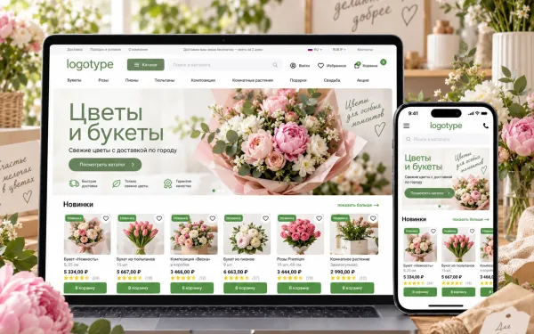 Готовый интернет-магазин цветов на PrestaShop - Купить шаблон | Ewonta