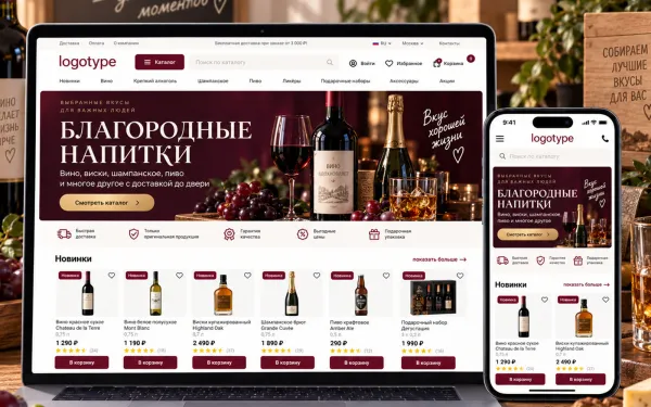 Готовый интернет-магазин алкогольной продукции на PrestaShop | Ewonta